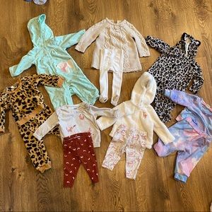 3-6 Month Baby girl outfit bundle